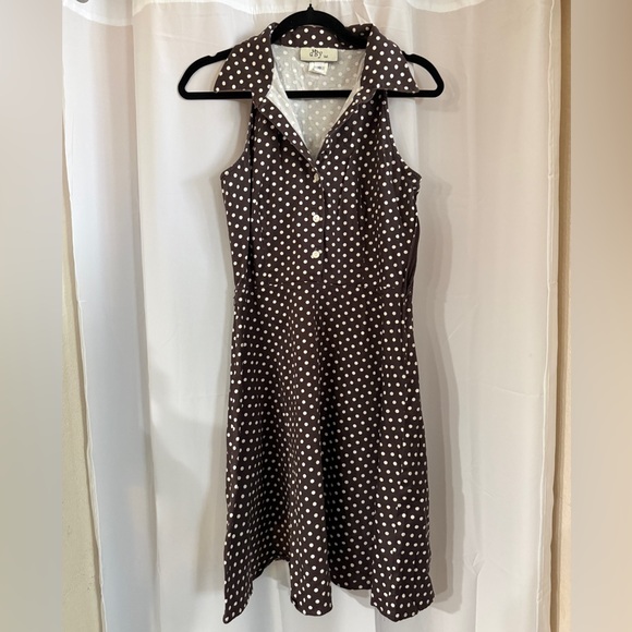 Dresses & Skirts - Retro 50s Style Brown Polka Dot Dress 10